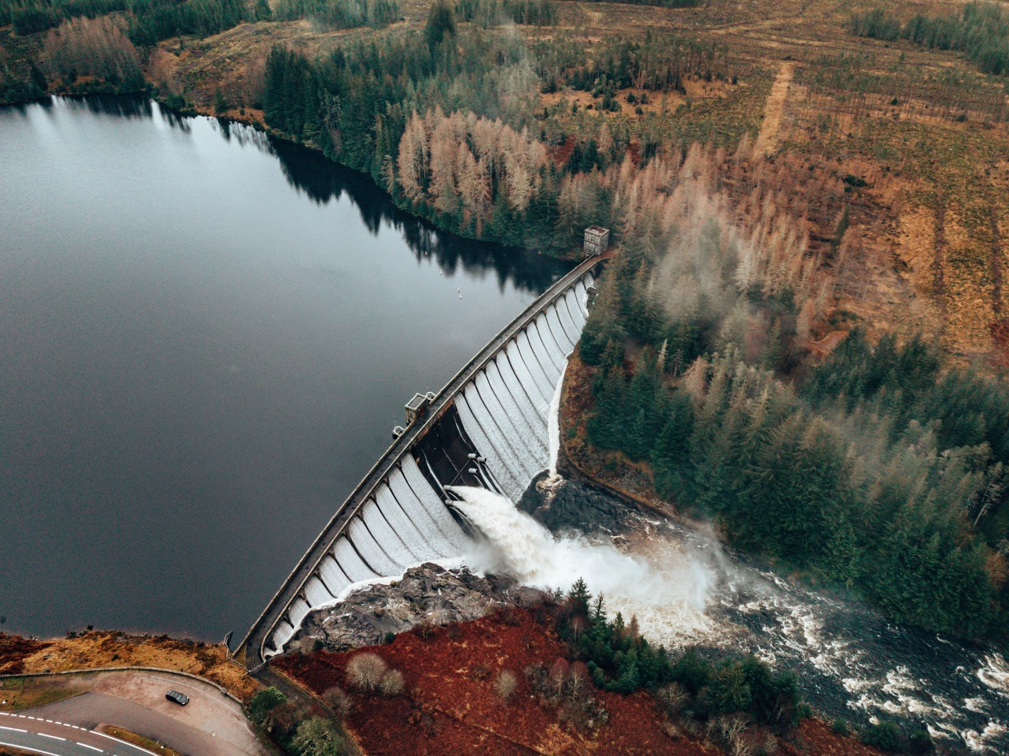 Hydroelectric dam in Scotland